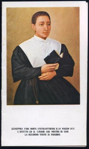 santino-holy card""S.D. GIUSEPPINA FARO - Imagen 1 de 1