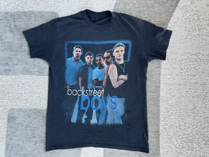 Vintage Backstreet Boys Shirt Black & Blue Tour Outdoor Music Band Y2K Pop - Picture 1 of 12