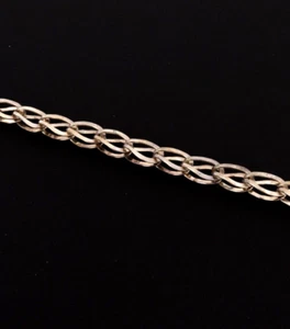 Vintage Sterling Silver Delicate Link Bracelet Labeled - Picture 1 of 5