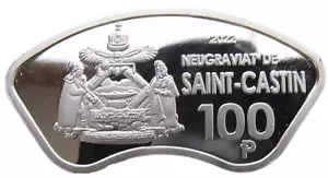 SAINT CASTIN CANADA 100 PIASTRAS 2022 LOTTERNADO 43 mm PRUEBA - Imagen 1 de 2