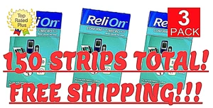 150 COUNT Relion Confirm Micro Test Strips Diabetic EXP. 04/30/25 FREE SHIPPING! - Picture 1 of 11