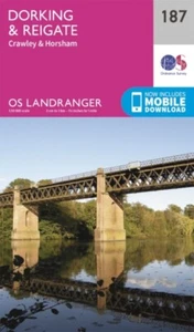 Dorking Reigate & Crawley by Ordnance Survey  NEW Sheet map folded - Picture 1 of 1