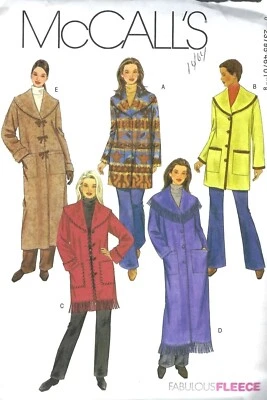 McCalls Sewing Pattern 4670 Jacket Coat Winter Long Short Misses Size L-XL - Image 1 of 2