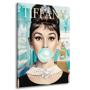 Acryl-Glas Bild Audrey Hepburn Tiffany Pop Art Wand Bilder Deko Plexi Kunst - Bild 1 von 7