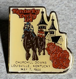 Spilla cappello bavero KENTUCKY DERBY 7 MAGGIO 1988 114° CHURCH HILL DOWNS. [J] - Foto 1 di 2