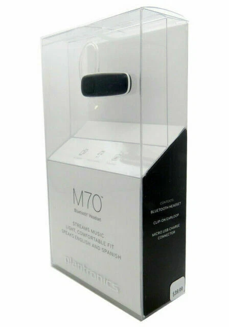 Plantronics M70 Mobile Universal Bluetooth Headset Black New Nice Price - Image 1 of 1