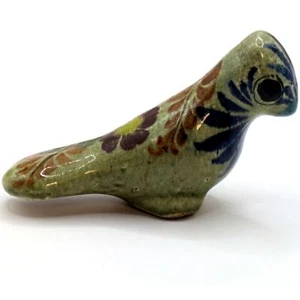 VTG Tonala Bird Mexico Small Hand Painted - Bird Pottery - Picture 1 of 6