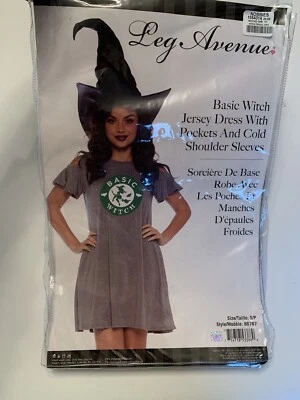 Nuevo Vestido de Halloween Jersey Bruja Básico Leg Avenue 86767. S/P Foto 1 de 4