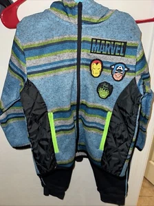 MARVEL COMICS ~ Three (3) Piece Set ~ Jacket ~ Tee ~ Joggers ~ Boys' Size 4T - Picture 1 of 7