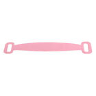 (Pink)Silicone Bath Body Brush Strong Tensile Strength Hangable Back AGS