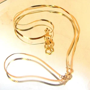 14K GOLD J INITIALEN ANHÄNGER HALSKETTE um 1960 - Bild 1 von 5