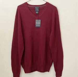 Jos. A. Bank Traveler V Neck Pima Cotton Pullover Sweater Large - Picture 1 of 4