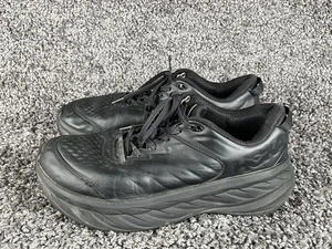 Scarpe antiscivolo Hoka One One Bondi SR da uomo 11 in pelle nera - Foto 1 di 8