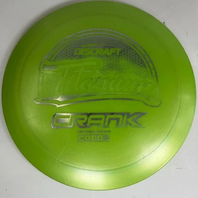 Discraft Crank Titanium Distance Driver Golf Disc Green 170g - Image 1 of 2