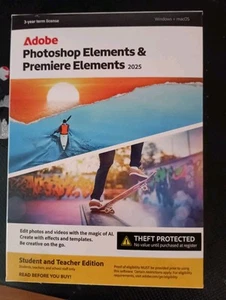Adobe Photoshop Elements 2025 & Premiere 2025 Student And Teacher Edition PC MAC - Bild 1 von 3