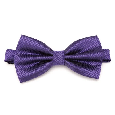 Pajarita de poliéster lisa ajustable a cuadros para hombre boda fiesta formal Foto 1 de 4