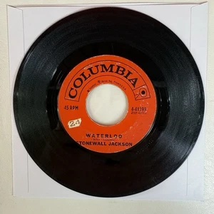 Stonewall Jackson - Waterloo / Smoke Along the Track 7" 45 rpm Vinyl Single - Picture 1 of 4