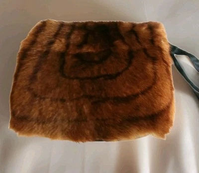 Vintage Genuine Fur Ladies Muff Purse Hand Warmer Fancy Formal Dress Muffler - Image 1 of 4