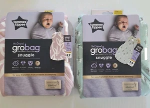 2 x Tommee Tippee Original Grobag 3-9m 2.5 Tog Bambú Swaddle Saco de Dormir - Imagen 1 de 7