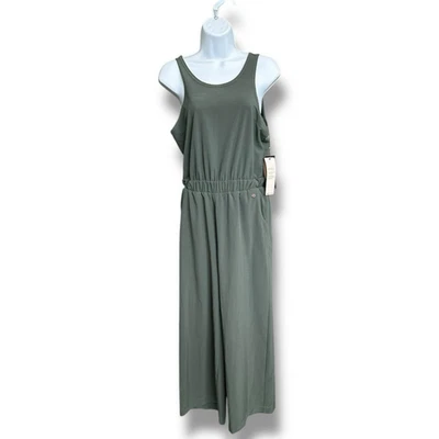 Nuevo Mono Calia Carrie Underwood Pierna Ancha 1 Pieza Superpuesto Tomillo Verde XS Foto 1 de 4