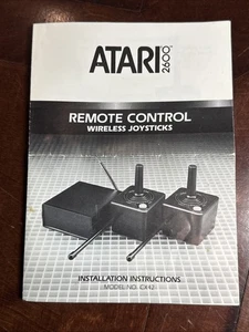 Atari 2600 Remote Control Wireless Joystick Installation Instruction Manual Only - Picture 1 of 3