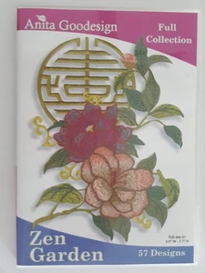 Anita Goodesign "Zen Garden" Machine Embroidery Designs on CD - Picture 1 of 2