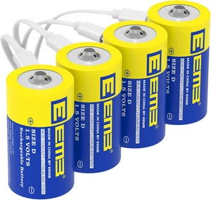Batterie D Da 1,5 V Batterie D Ricaricabili 5550Mwh Batterie Ricaricabili a Cell - Foto 1 di 14