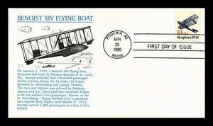 US COVER SEAPLANE $1 TRANSPORTATION SERIES FDC ARISTOCRAT CACHET - Picture 1 of 2