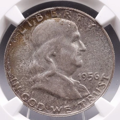 1956 Franklin Half Dollar NGC MS66 FBL • High Grade 50C Full Bell Lines - Image 1 of 4
