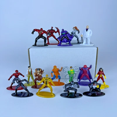 Jada Marvel Nano Metalfigs Lot 16 Mini-Figures Die Cast Metal Venom, Spiderman + - Image 1 of 4