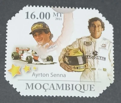 AYRTON SENNA- 2011 Mozambique 16.00 MT  Stamp - Image 1 of 3
