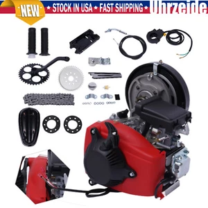 4-Stroke Bike Engine Motor Kit 49CC Gas Petrol Motorized Bicycle Scooter Belt - Bild 1 von 16