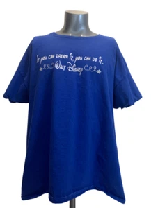 Fruit of the Loom Platinum Walt Disney Mens Size 3XL Blue Graphic Print T-Shirt - Picture 1 of 7