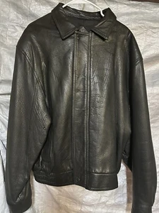Elegante Western Remy Herren Lederjacke schwarz weiches Leder Größe 46 Reißverschlussbezug EUC - Bild 1 von 11