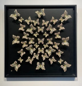 Keren Kopal  Hand made Butterflies Wall Art by &Austrian crystals EDITION 1/1 - Picture 1 of 9