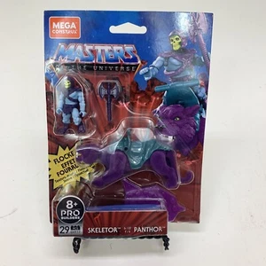 Masters of the Universe Skeletor & Panthor Mega Construx Flocked MOTU GVY17 - Imagen 1 de 2