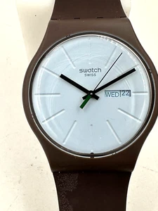 Reloj Swatch The Bio-sourced LAKI SO29M701 marrón chocolate 41mm batería nueva 2020 - Imagen 1 de 7