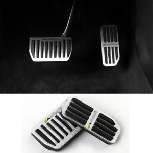 2X Aluminum Car Fuel Gas Brake Accelerator Pedal Pad For Jaguar F-PACE 2016-2020 - Picture 1 of 6