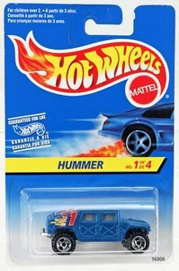 Hot Wheels Hummer Foreign - 16906 New Never Removed from Pack 1996 Blue 1:64 - Picture 1 of 4