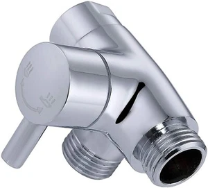 Brass 3-way Diverter Valve for Shower Head or Bath Tap Switch Outlet T AdapterCH - Picture 1 of 8