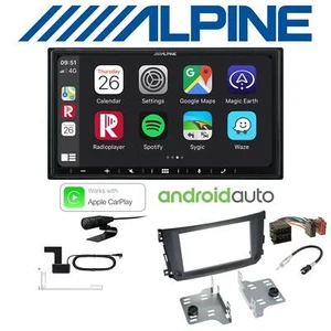 Alpine Autoradio DAB Android Apple CarPlay für Smart ForTwo 2010-2015 schwarz - Bild 1 von 6
