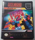 Tetris 2 HÜLLE Super Nintendo SNES Box BESTE verfügbare Qualität