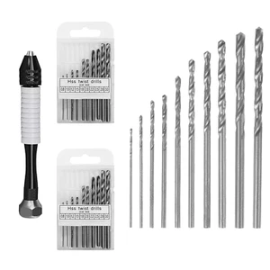 21 Stück Handbohrer Set, Spiralbohrer Bits Set, 20 Mini Spiralbohrer (0,8-3mm) m - Bild 1 von 8