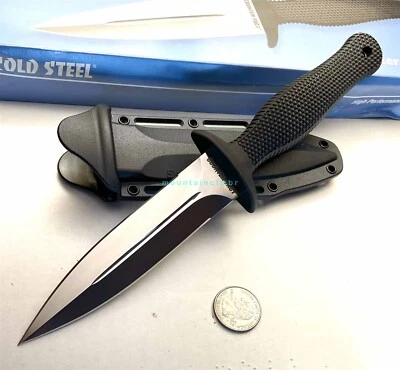 Cuchillo Cold Steel Japón VERSIÓN ANTIGUA Contador Tac I Daga Hoja Fija AUS8A 10BC Foto 1 de 4