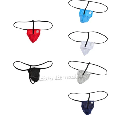 Lotto 3 6 Bikini Uomo Traspirante Micro String G-String Tanga Uomo Intimo - Immagine 1 di 4
