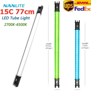 2PCS NANLITE Pavotube 15C 77cm LED Video Light Tube 2700K-6500K RGBW APP control - Picture 1 of 7