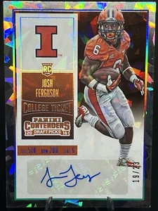 Josh Ferguson 2016 Contenders Draft Picks Cracked Ice /23 #139 RC Auto Illini - Bild 1 von 2