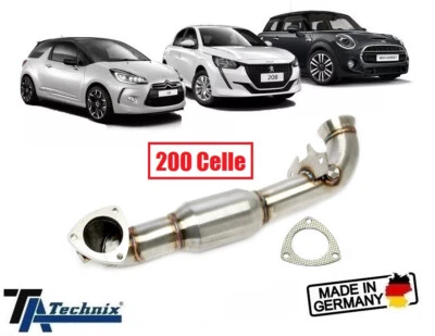 Downpipe Catalizzatore 200c Mini R56 Cooper S JCW 1.6 Turbo 174 184 211 218 cv - Immagine 1 di 4