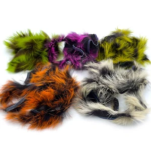 CROSSCUT FROSTIP RABBIT STRIPS - Hareline Fly Tying Zonker Fur Material NEW! - Picture 1 of 6