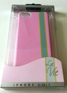 Apple iPhone SE (2020) / 6 / 6s / 7 / 8 La Vie Pink Striped Fashion Case - Picture 1 of 3